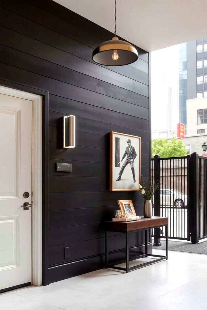 Urban Contemporary Shiplap Look - 22 Shiplap Wall Entryway Ideas
