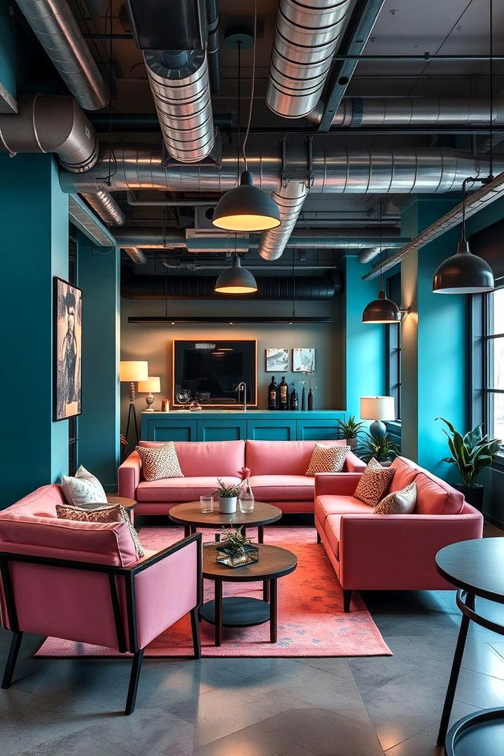 Urban Contemporary Style - 22 Teal and Pink Bedroom Ideas