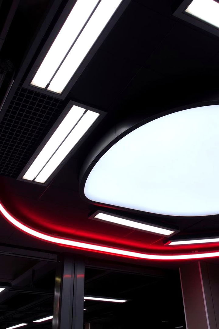 Urban Contrast Dynamics - 22 black ceiling ideas