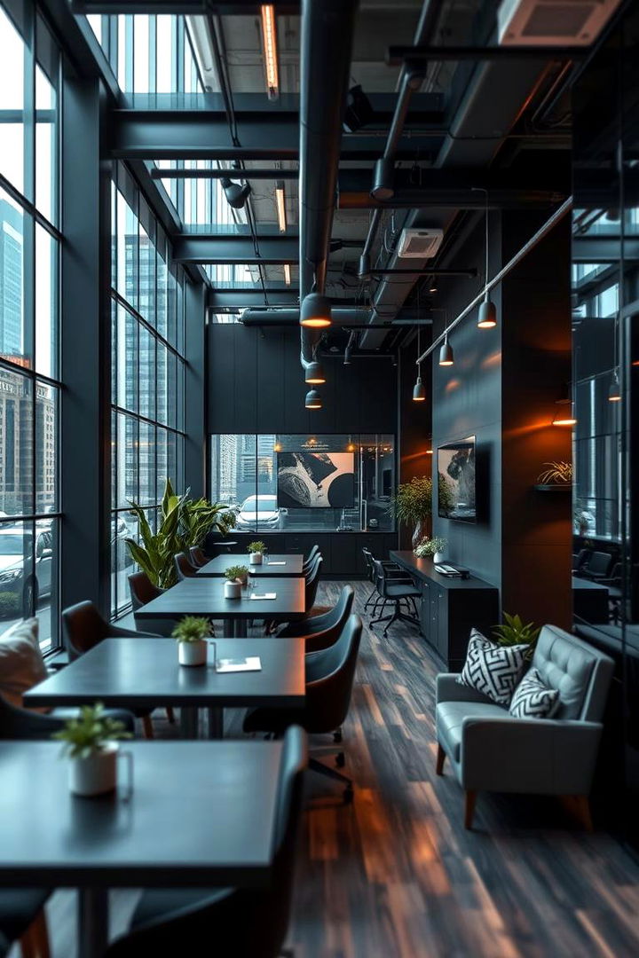 Urban Dark Office Ambiance - 22 dark home office design ideas