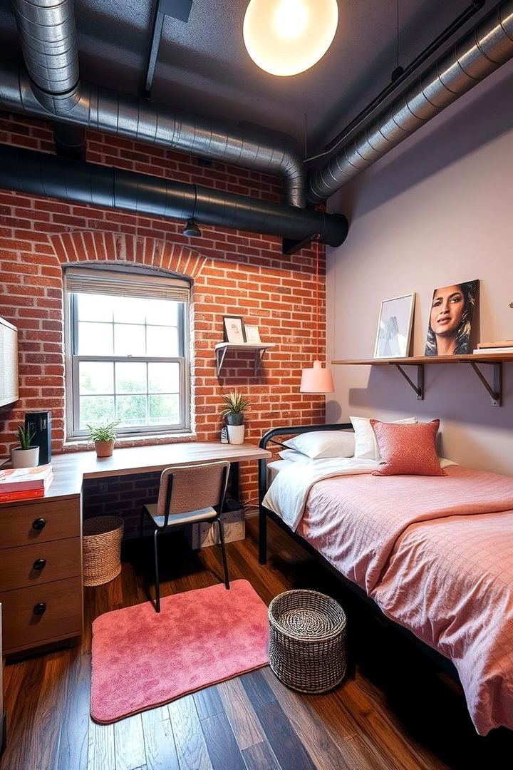 Urban Edge Style - 22 Pink Dorm Room Ideas