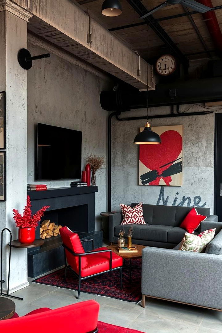 Urban Edge and Sophistication - 22 Red and Black Bedroom Ideas