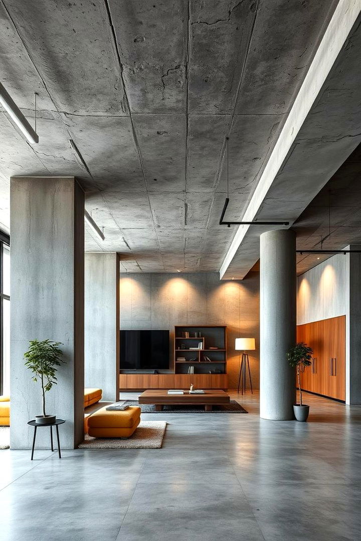 Urban Exposed Concrete - 22 Wall Covering Ideas