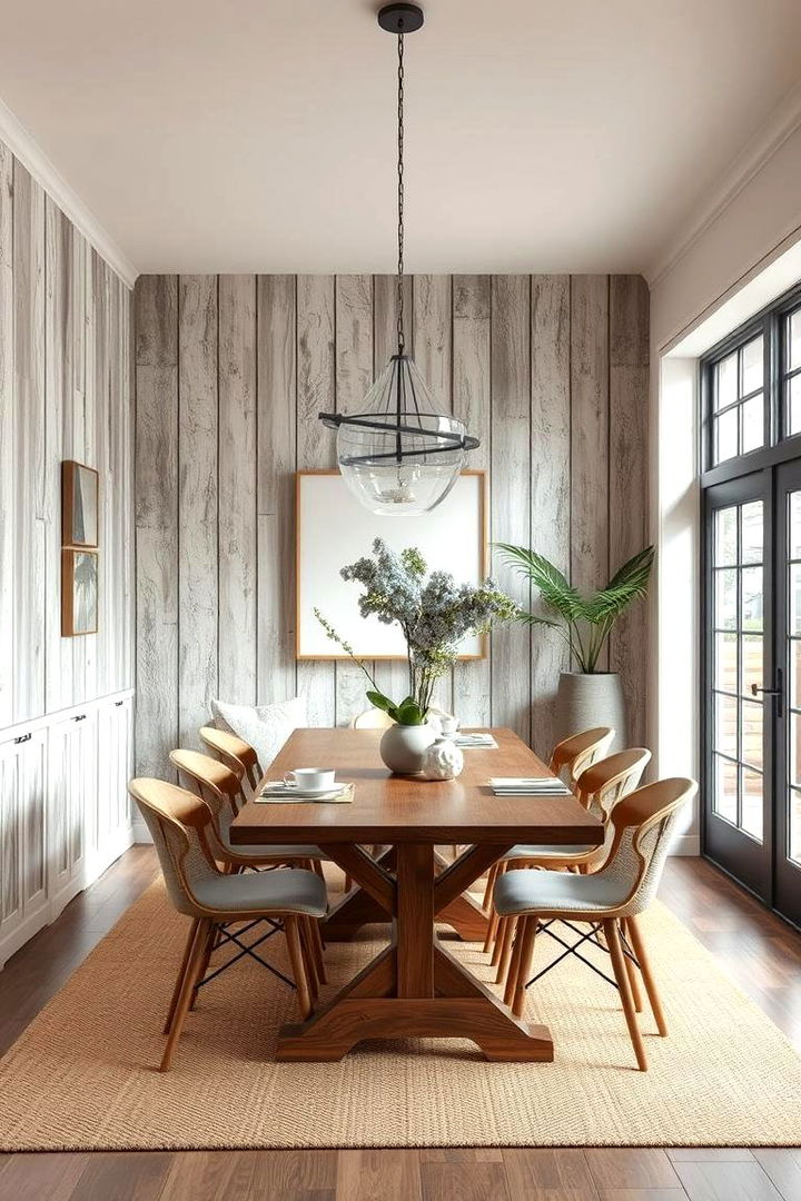 Urban Farmhouse Vibe - 22 Dining Room Wainscoting Ideas