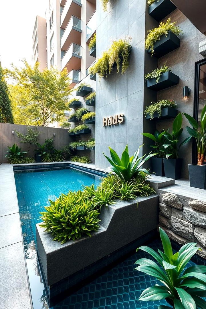 Urban Garden Pool Integration - 22 Small Inground Pool Ideas