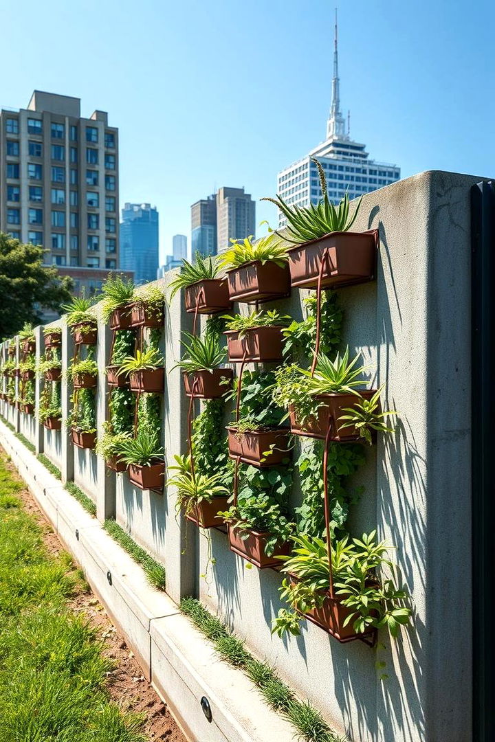 Urban Garden Wall Concepts - 22 Concrete Block Fence Ideas