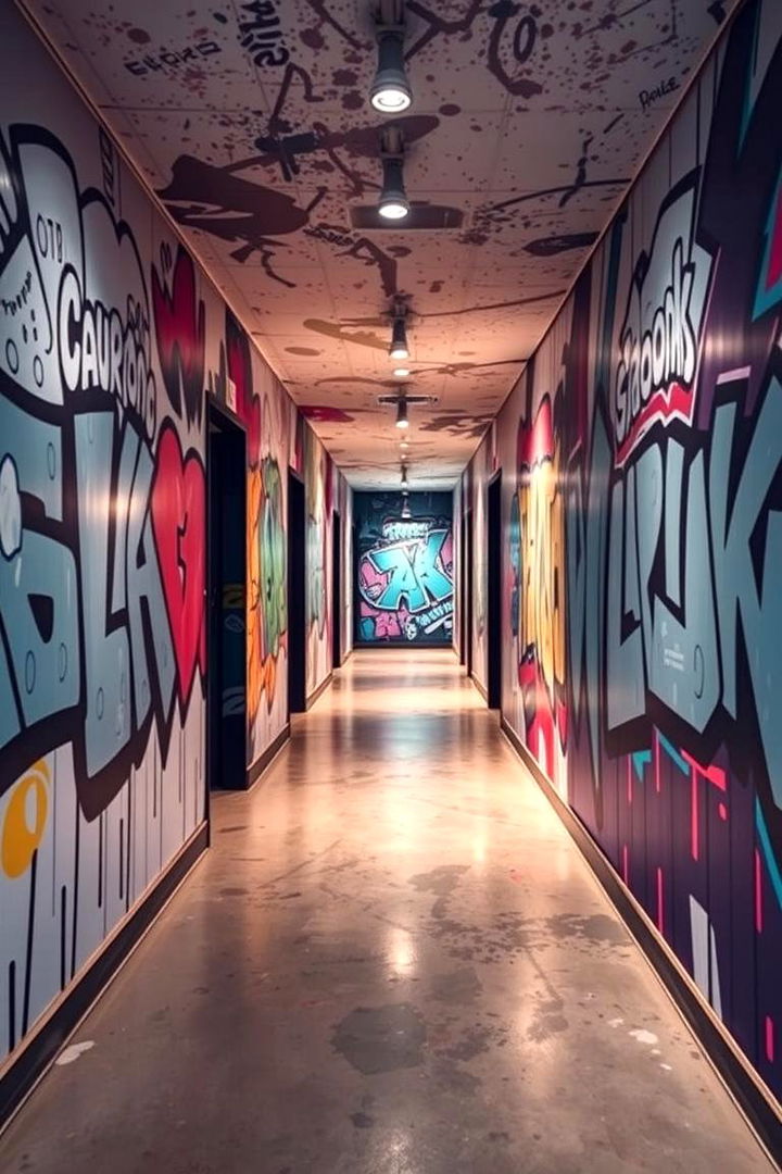 Urban Graffiti Inspiration - 22 Hallway Wallpaper Ideas