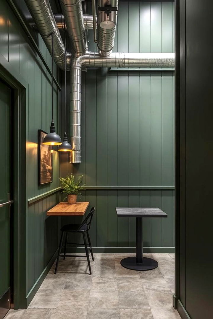 Urban Green Escape - 22 Green Panelling Bedroom Ideas