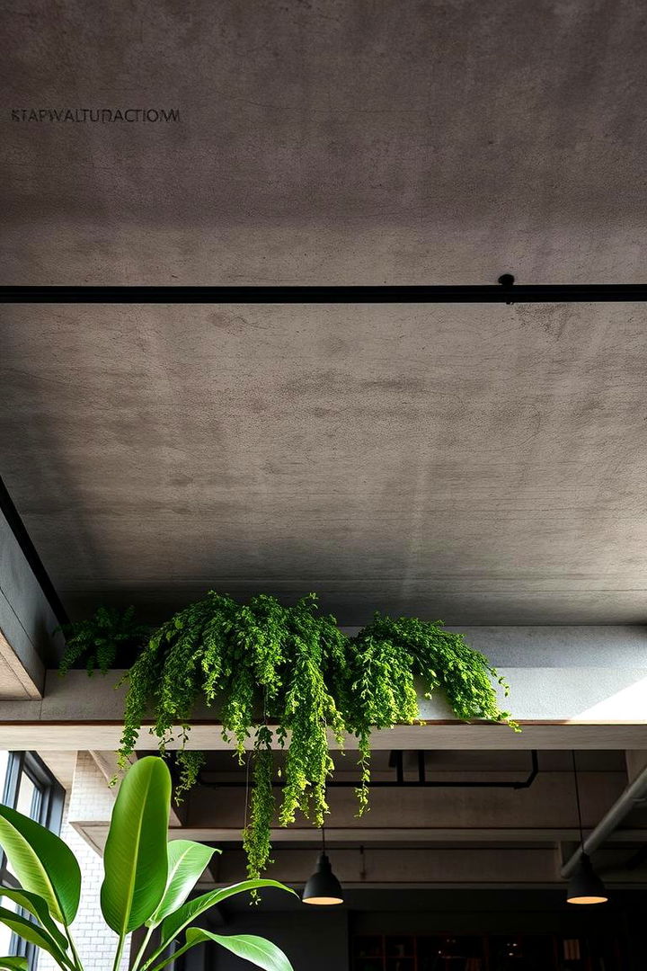 Urban Green Loft - 22 Green Ceiling Ideas