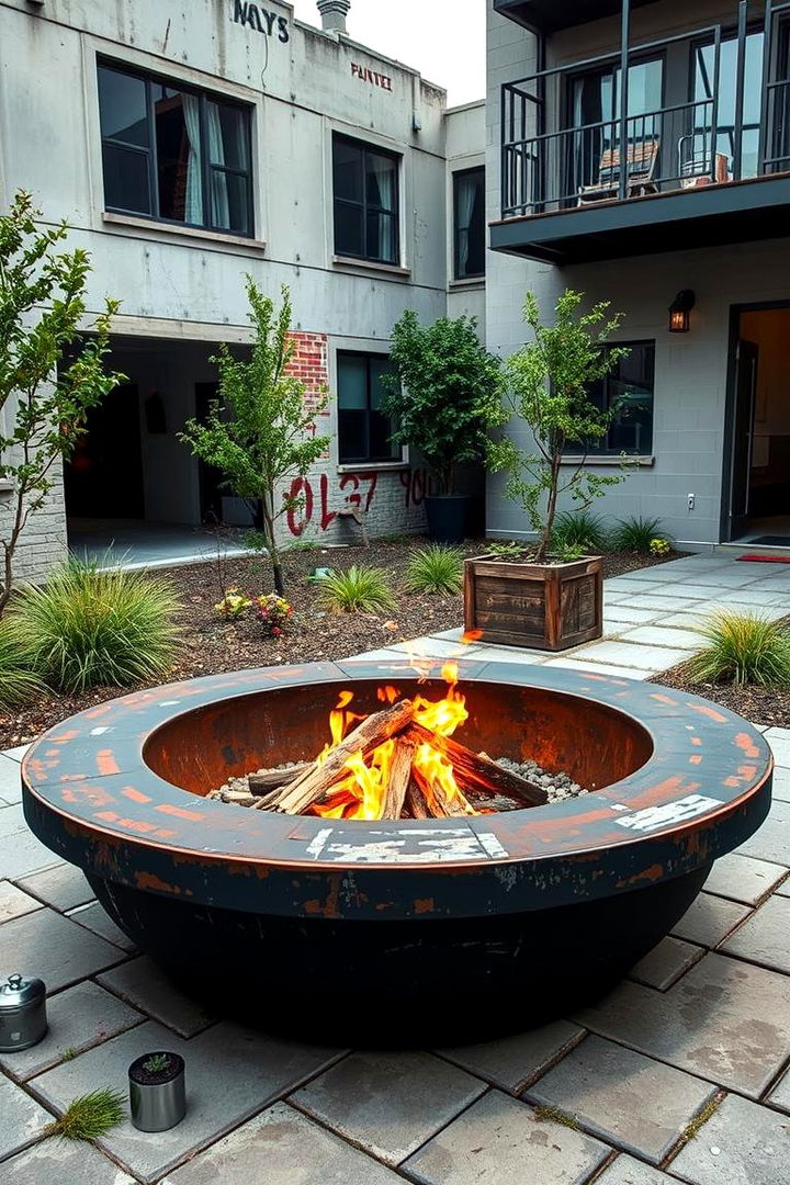 Urban Grunge Truck Rim Design - 22 Truck Rim Fire Pit Ideas