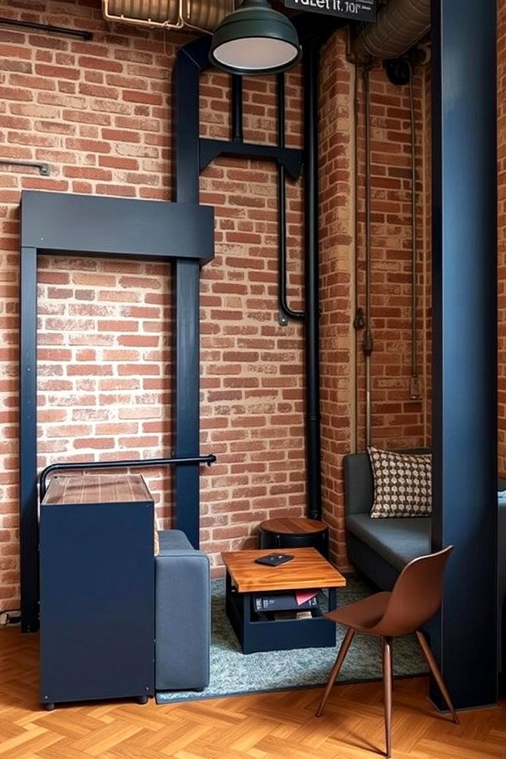 Urban Industrial Blue - 22 Blue and Grey Bedroom Ideas