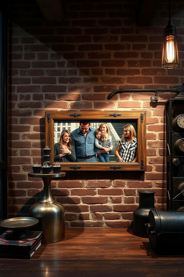 Urban Industrial Chic - 22 Family Picture Wall Ideas