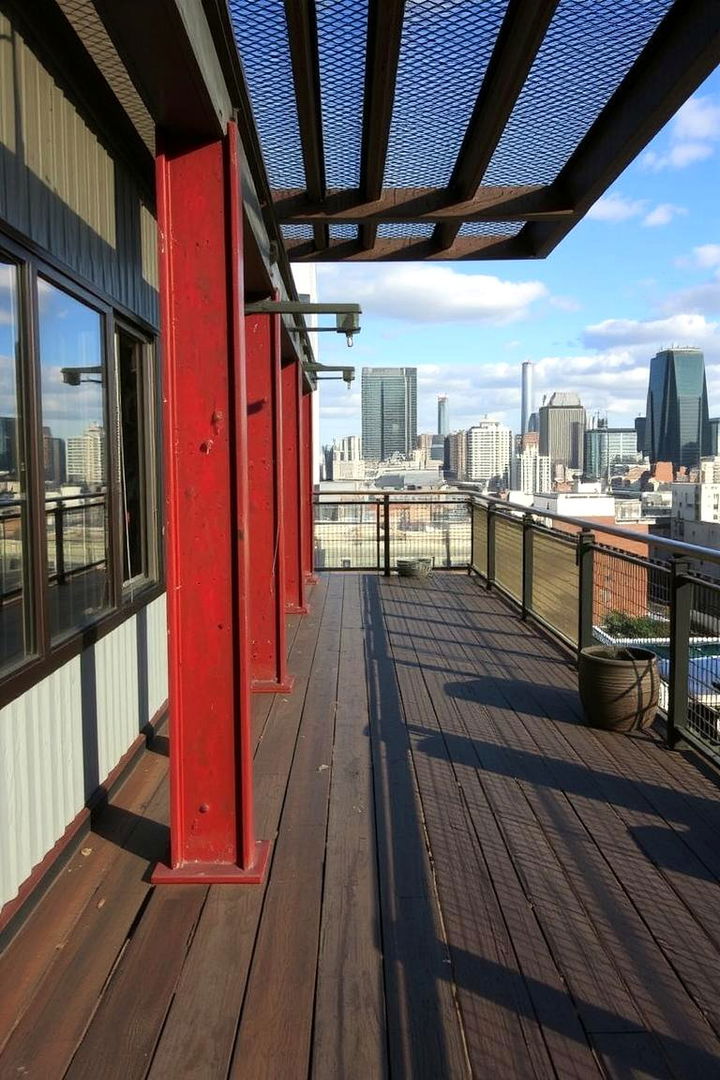 Urban Industrial Deck Cover - 22 Covered Deck Ideas