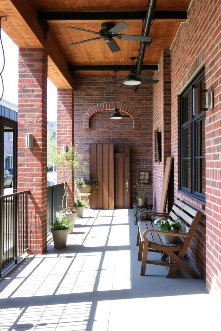 Urban Industrial Loft Porch - 22 Enclosed Porch Ideas