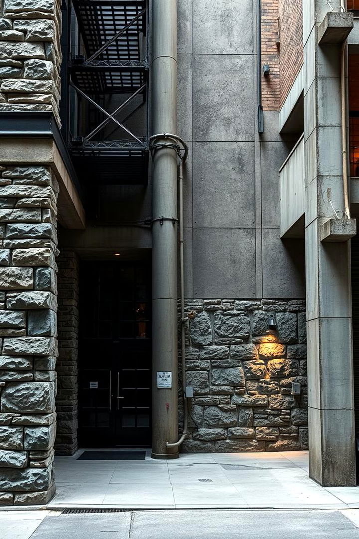 Urban Industrial Stone Finishes - 22 Stone Exterior Home Ideas