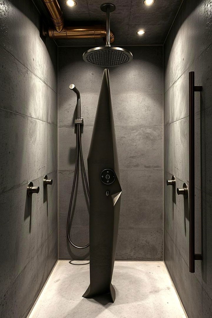 Urban Industrial Style - 22 Doorless Walk In Shower Ideas