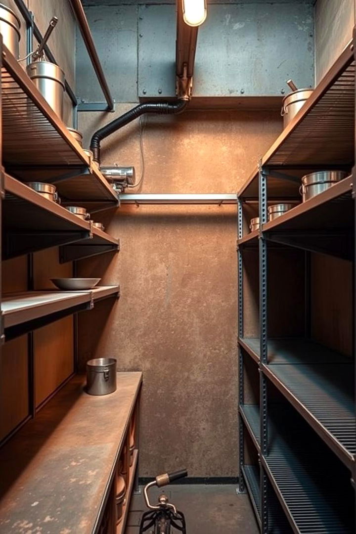 Urban Industrial Style Fusion - 22 Open Pantry Ideas