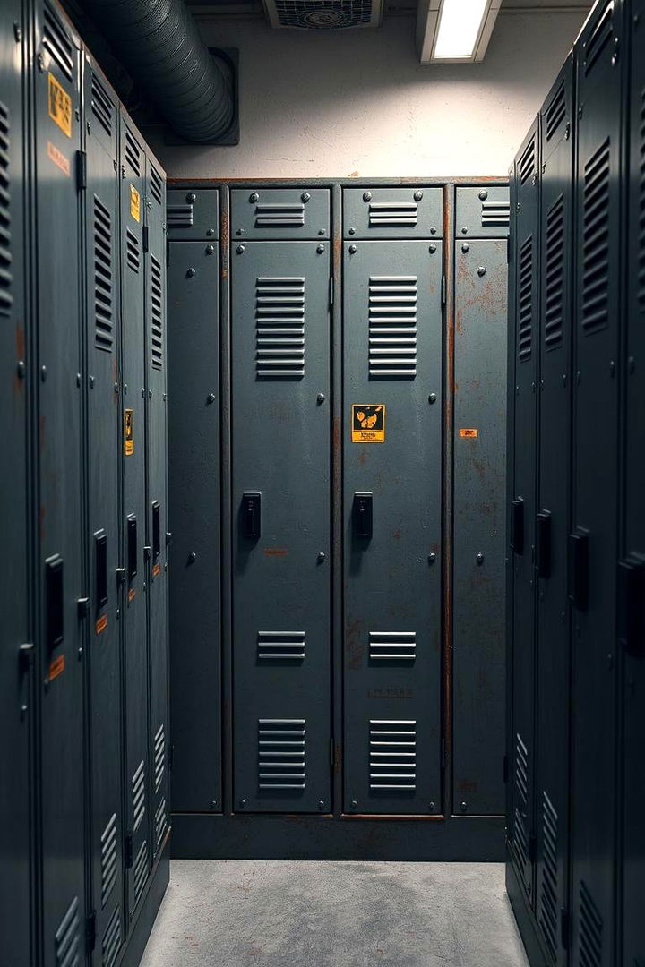 Urban Industrial Vibe - 22 Locker Decor Ideas