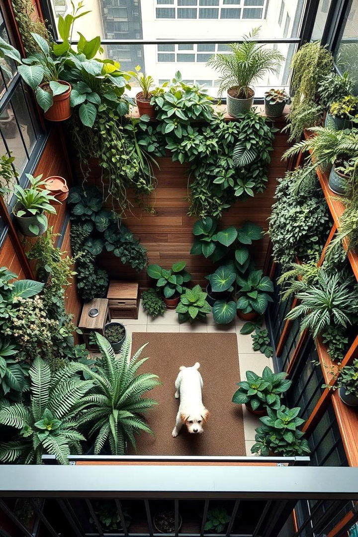 Urban Jungle Dog Den - 22 Dog Balcony Ideas