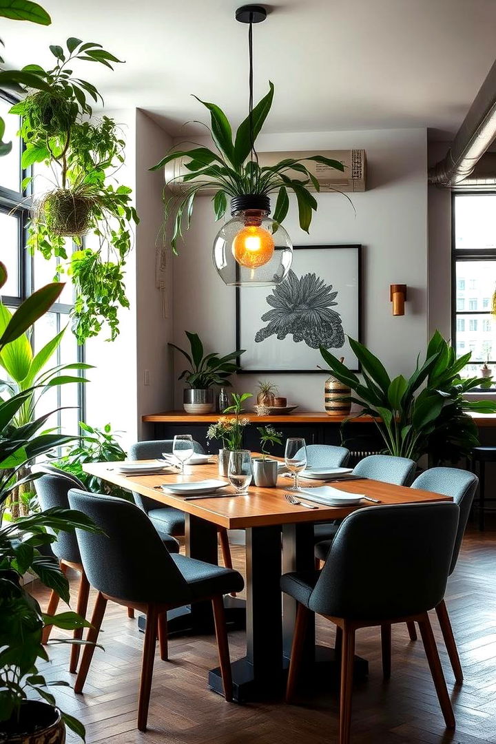 Urban Jungle Touches - 22 masculine dining room ideas
