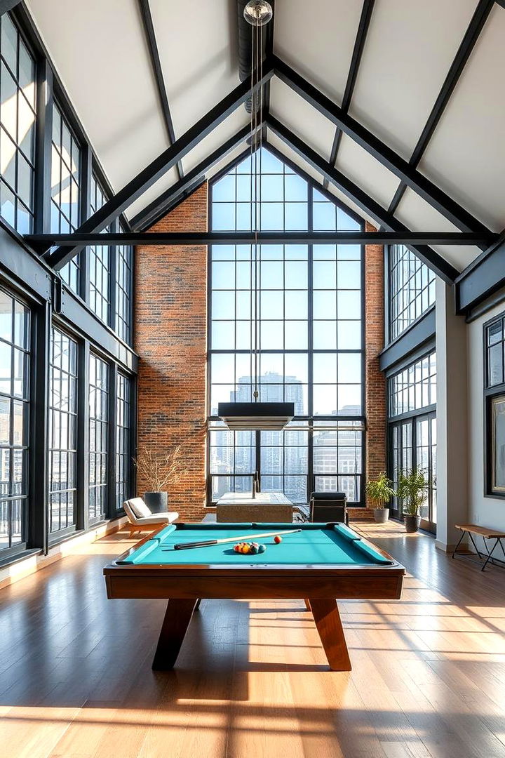 Urban Loft Inspired Ambiance - 22 Pool Table Room Ideas