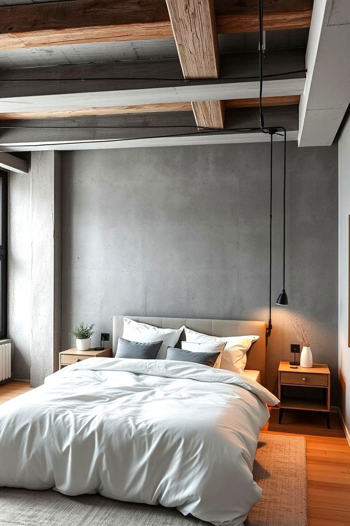 Urban Loft Serenity - 22 Grey and White Bedroom Ideas