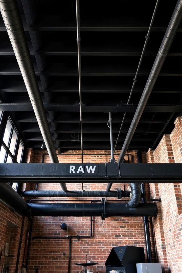 Urban Loft Style - 22 Black Ceiling Design Ideas