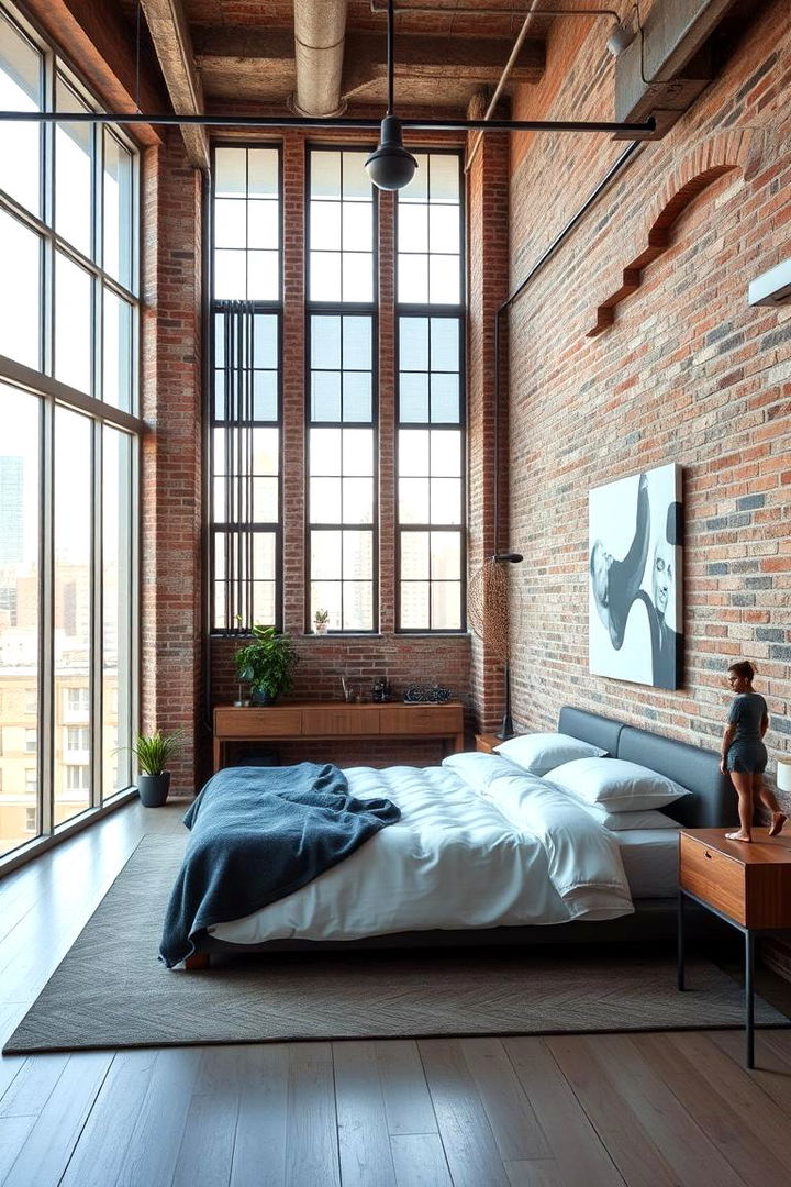 Urban Loft Style with Open Spaces - 22 Hipster Bedroom Ideas
