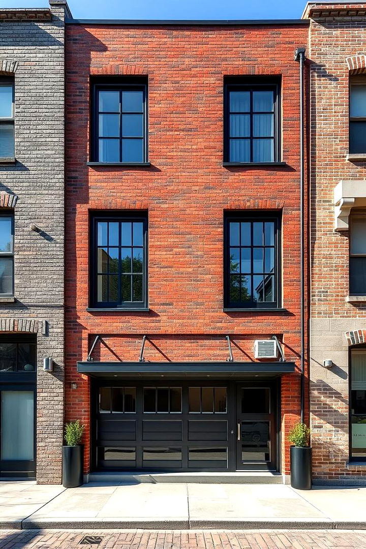Urban Loft Style with Textured Walls - 22 Aesthetic House Exterior Ideas
