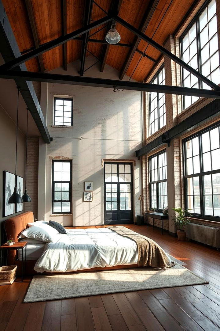 Urban Loft Vibe - 22 Industrial Bedroom Ideas