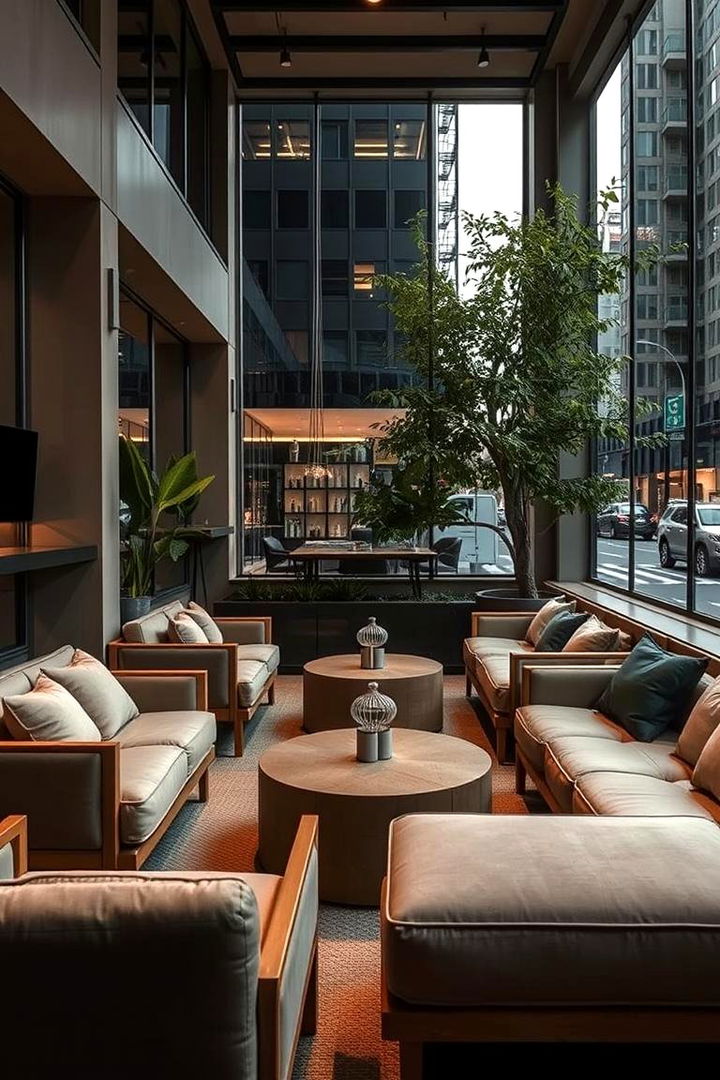 Urban Lounge Oasis - 22 Small Backyard Patio Ideas