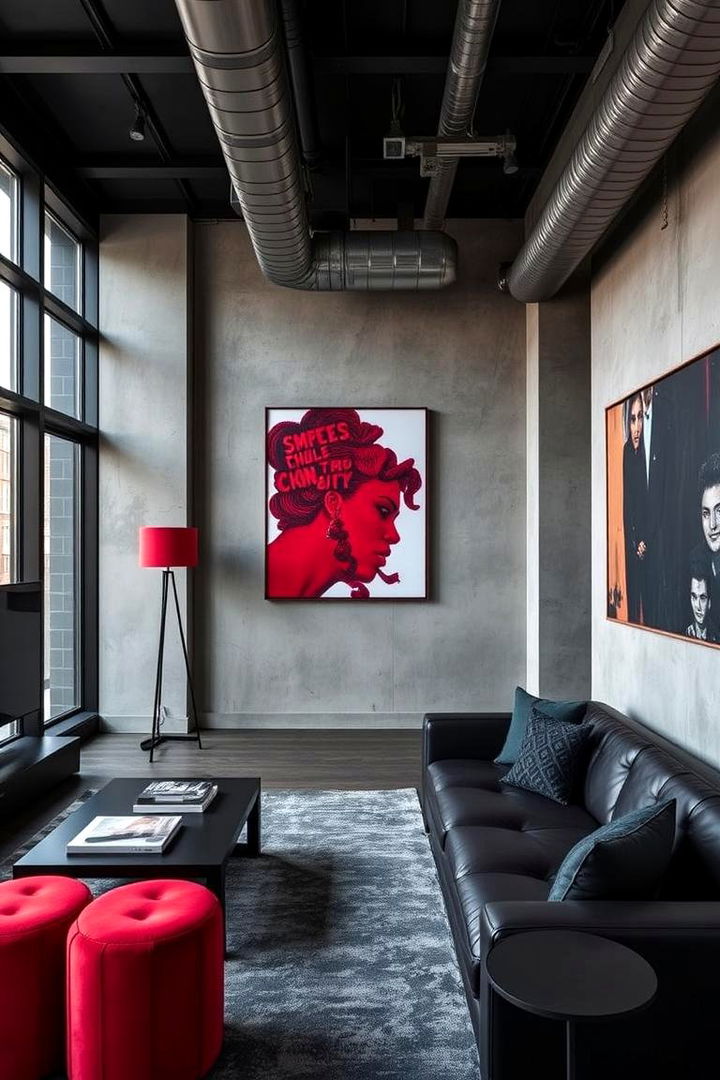 Urban Luxury Retreat - 22 Red and Black Bedroom Ideas