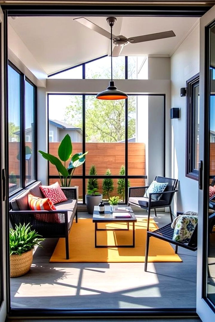 Urban Modern Design - 22 Small Screened-in Porch Ideas