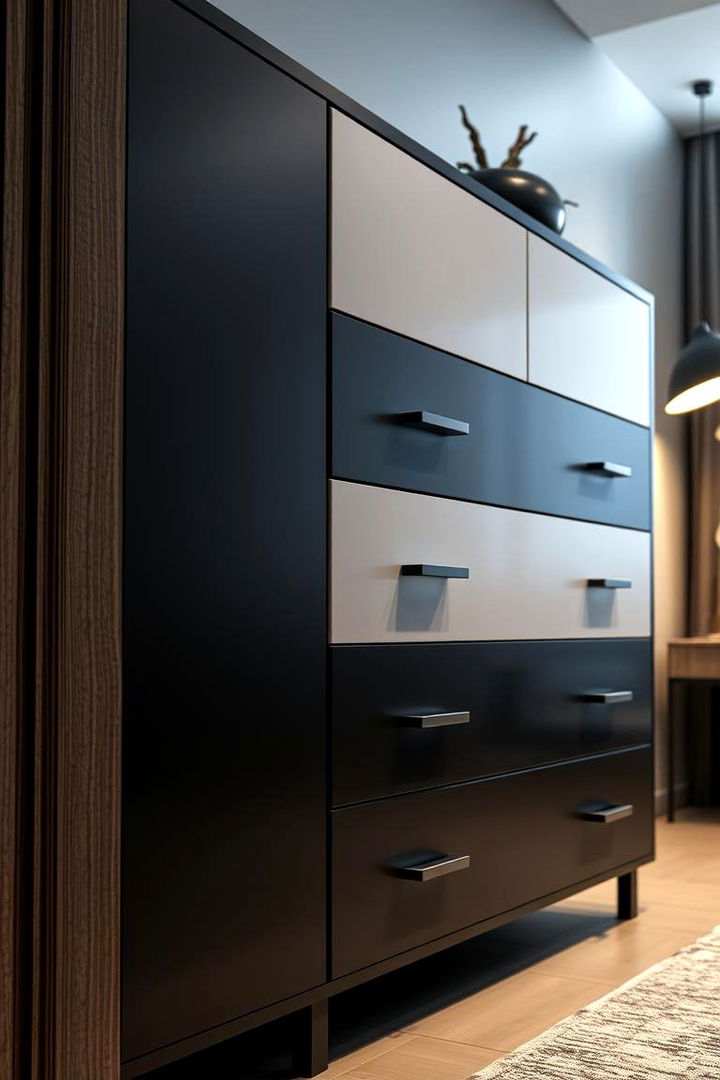 Urban Modern with Sleek Accessories - 22 Dresser Decor Ideas