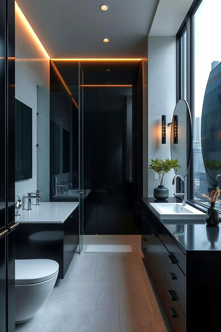 Urban Oasis Design - 22 bathroom with black cabinets ideas