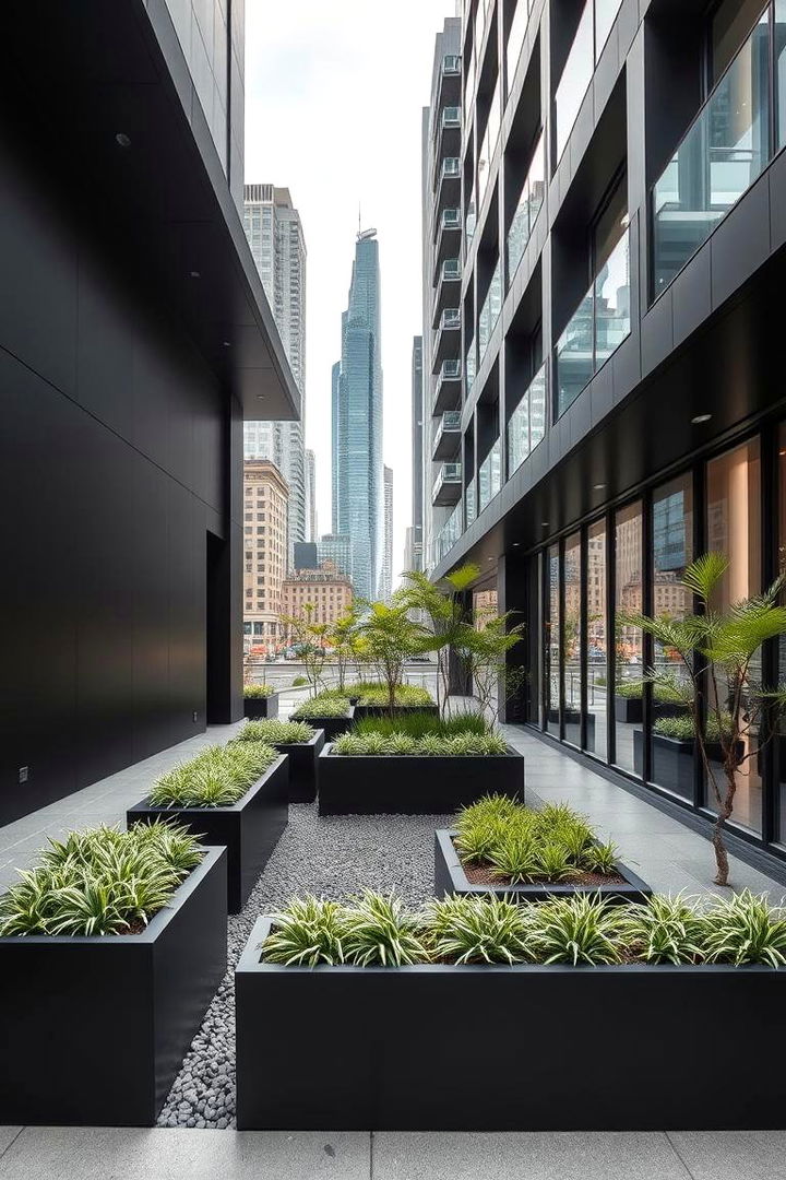 Urban Oasis with Sleek Black Finishes - 22 black siding house ideas