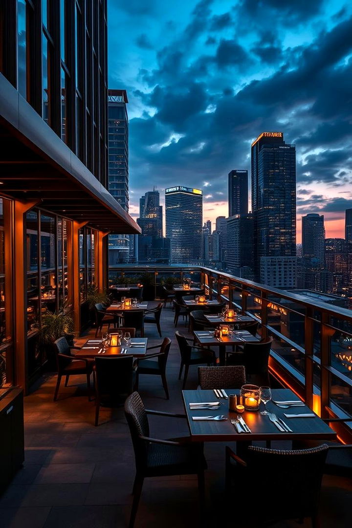 Urban Rooftop Dining - 22 Outdoor Dining Area Ideas