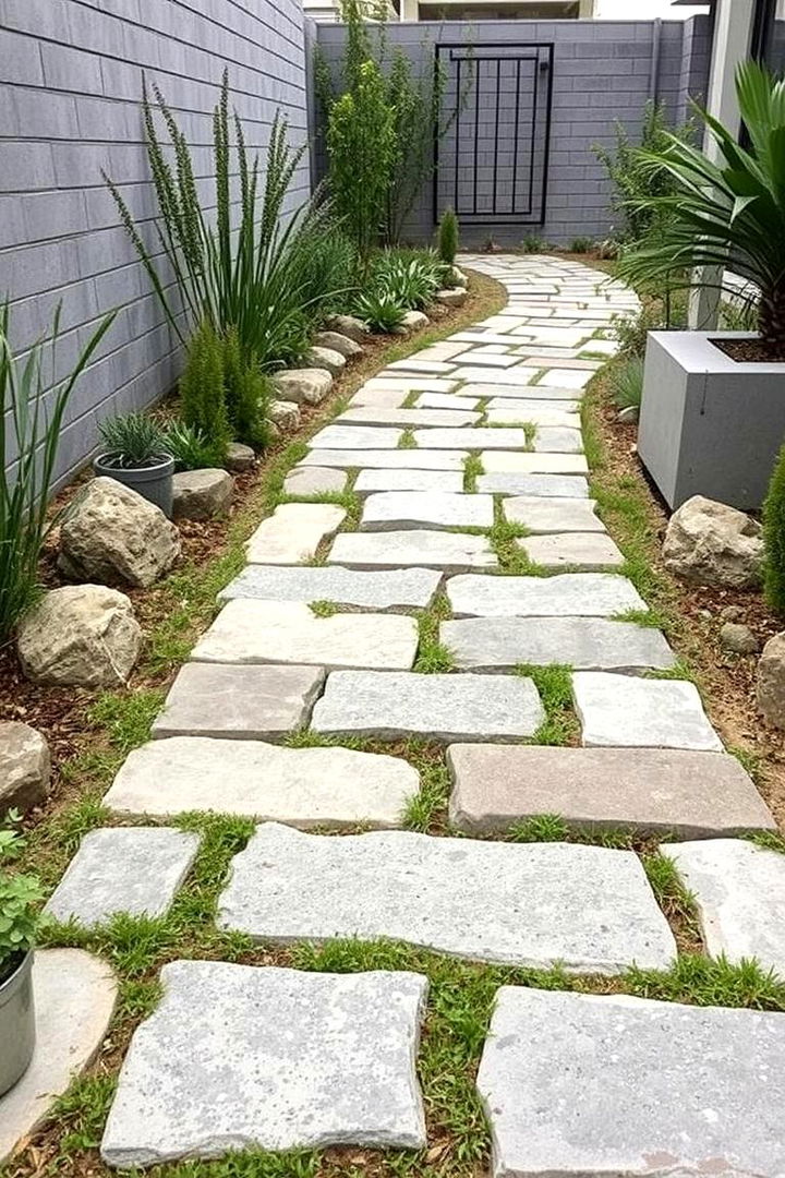 Urban Rustic Look - 22 Stepping Stone Walkway Ideas
