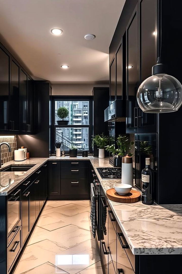 Urban Sophistication - 22 Kitchens With Black Cabinets