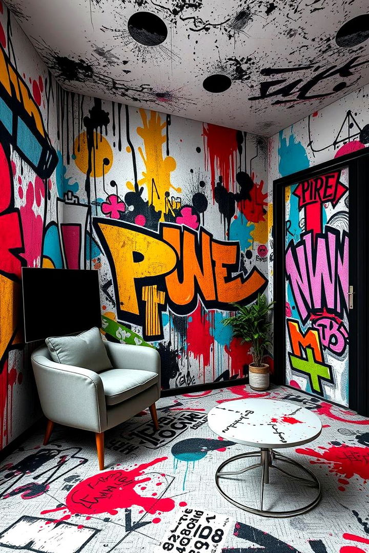 Urban Street Art Flare - 22 Boys Room Paint Ideas