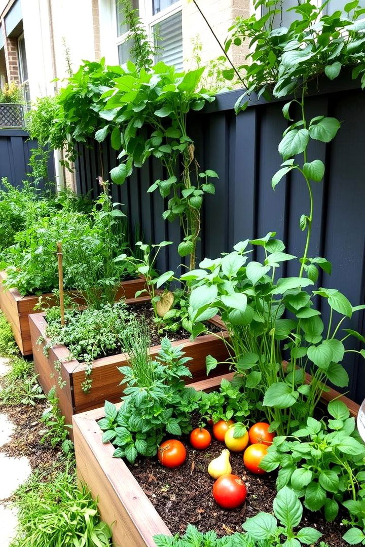 Urban Vegetable Garden - 22 Townhouse Backyard Ideas