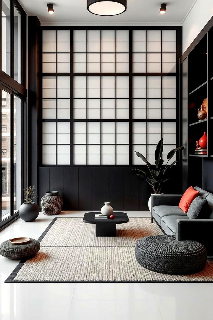 Urban Zen Sanctuary - 22 red black and white bedroom ideas