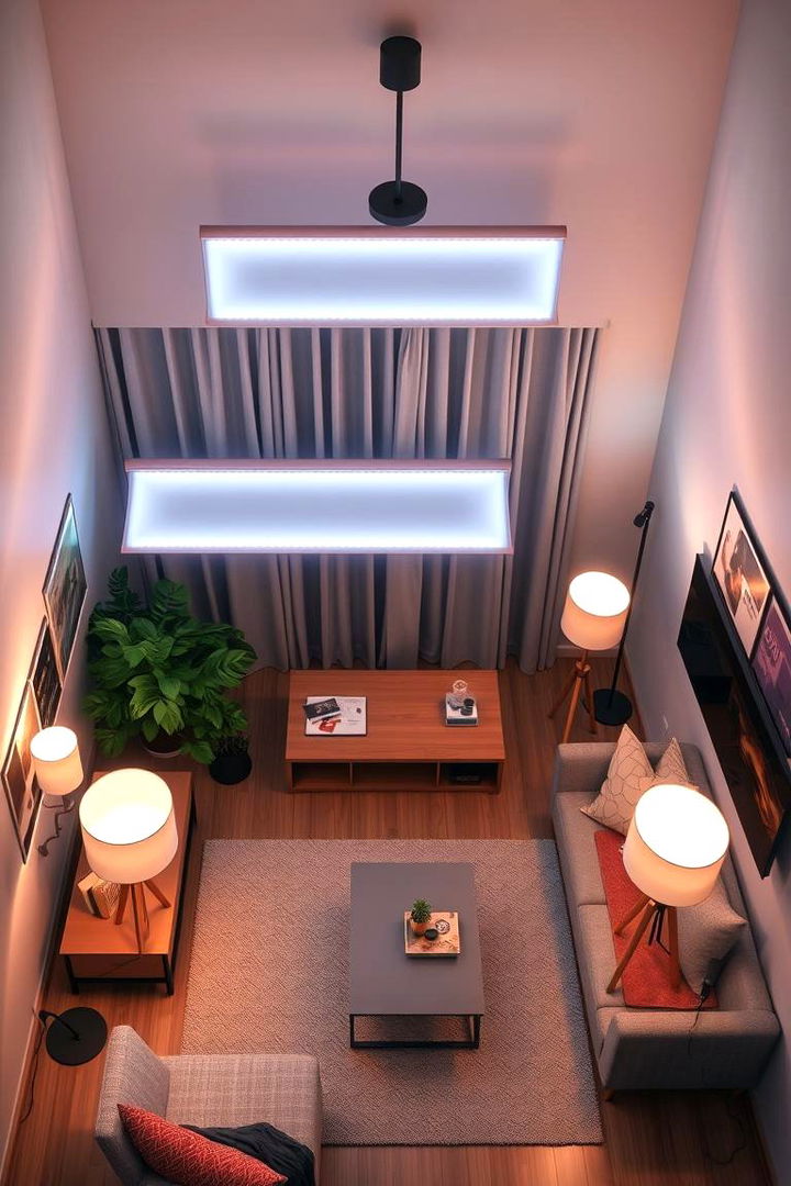 Use Creative Lighting Solutions - 22 small apartment decorating ideas