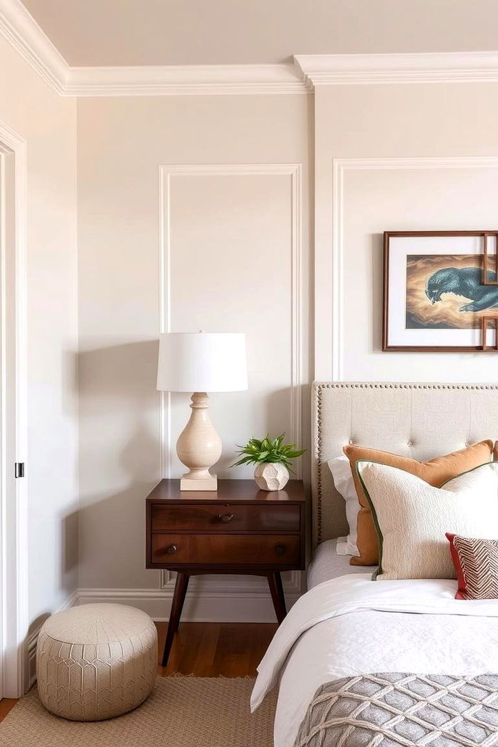 Use Thoughtful Detailing in Decor - 22 Midcentury Modern Bedroom Decorating Ideas