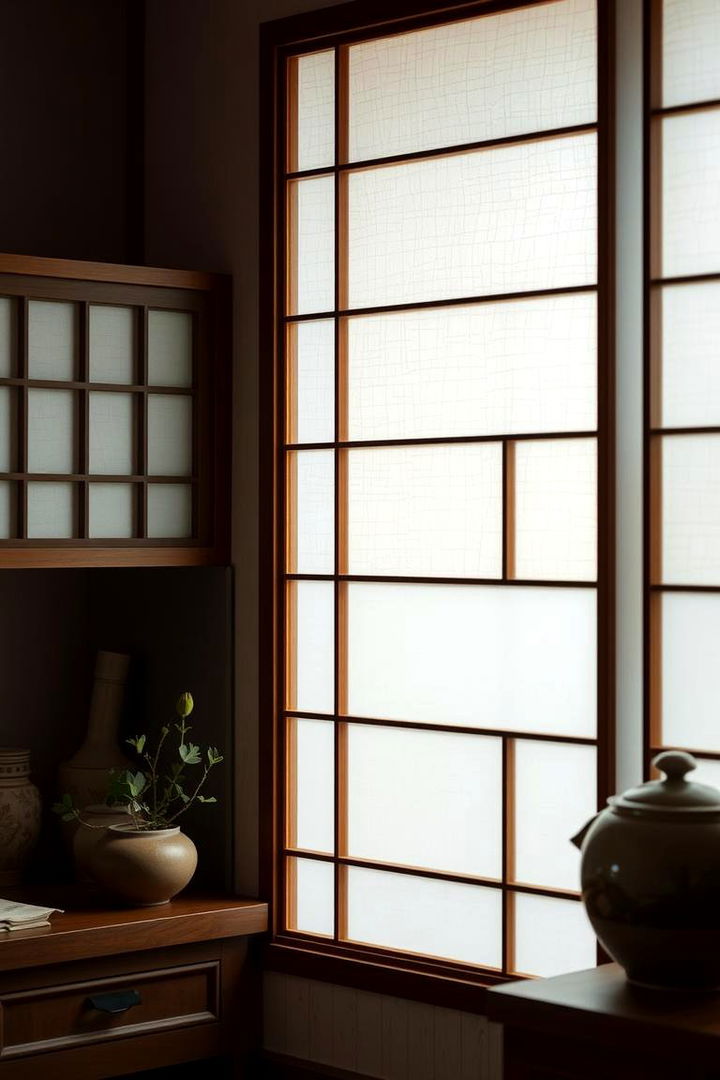 Use of Shoji Screens and Paper Elements - 22 Japanese Style Kitchen Ideas