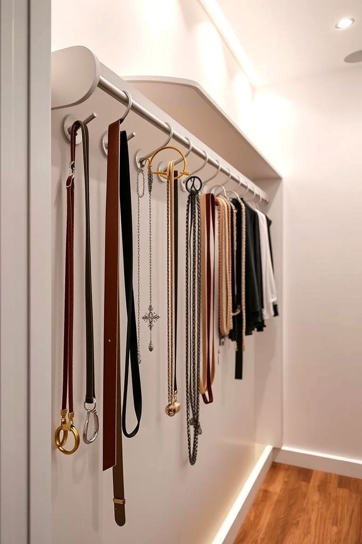 Using Hooks for Accessories - 22 Small Closet Storage Ideas