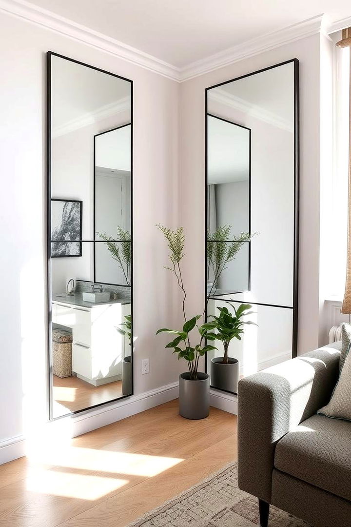 Using Mirrors to Create Illusions of Space - 22 Small Apartment Ideas for Guys