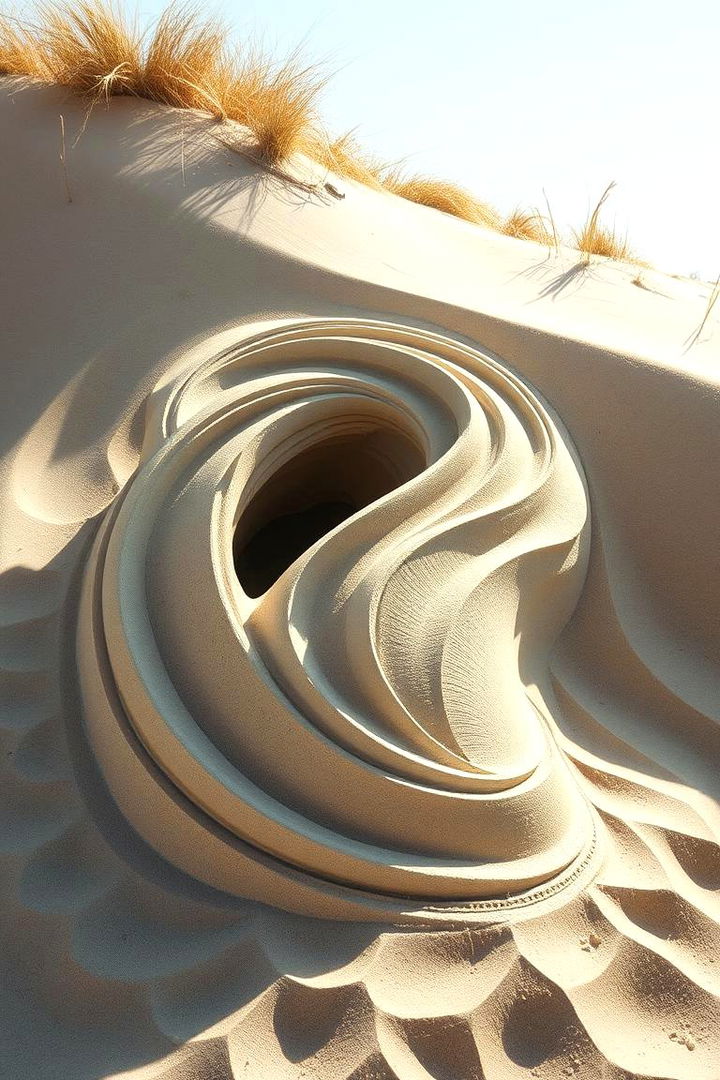 Using Sand Sculptures for Texture - 22 Desert Landscape Ideas