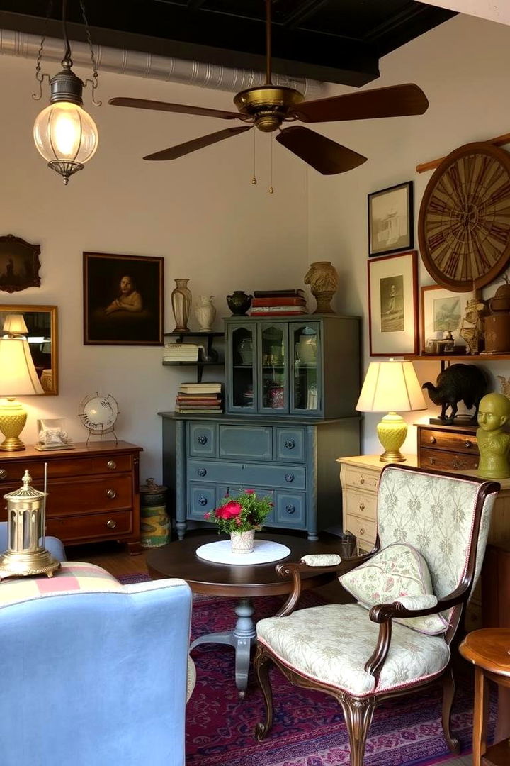 Using Vintage Accent Pieces - 22 Boho Room Ideas