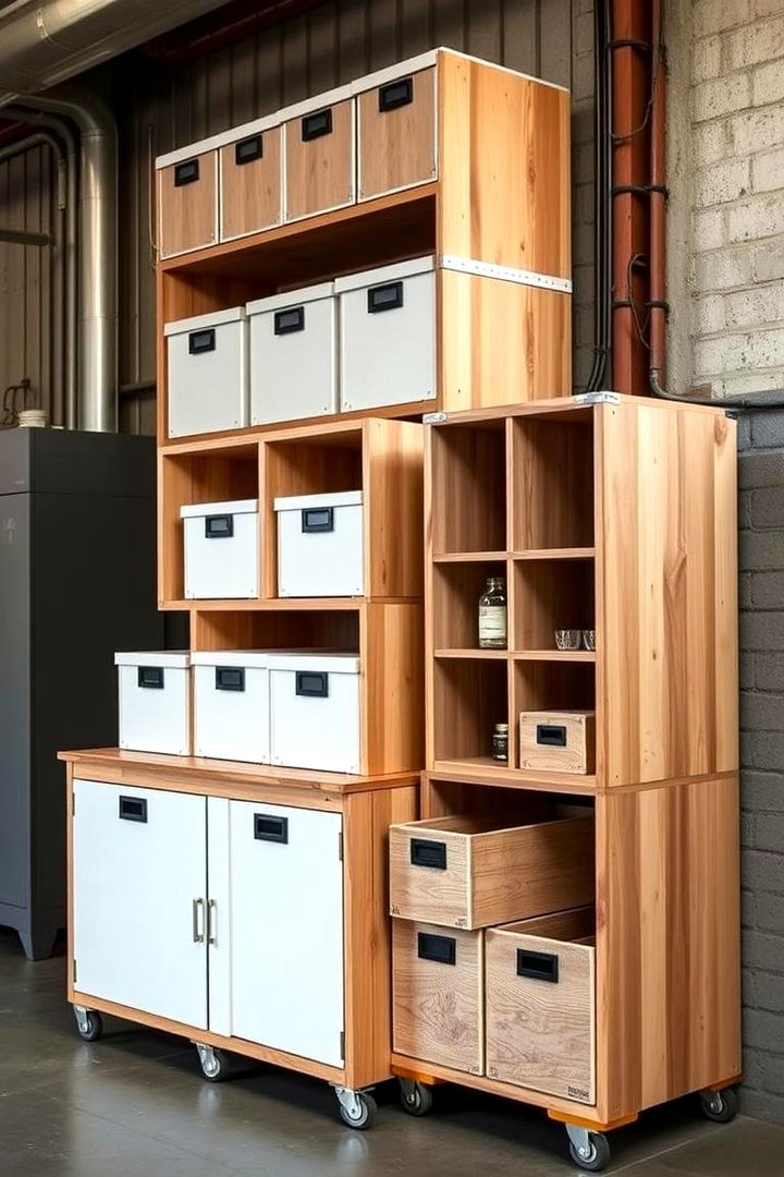 Utilitarian Storage Solutions - 22 Industrial Interior Design Style Ideas